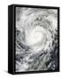 Typhoon Haiyan in the Middle of the South China Sea-null-Framed Stretched Canvas