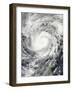 Typhoon Haiyan in the Middle of the South China Sea-null-Framed Premium Photographic Print