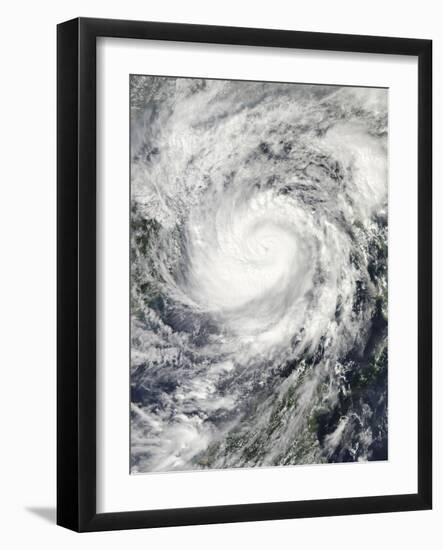 Typhoon Haiyan in the Middle of the South China Sea-null-Framed Photographic Print