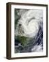 Typhoon Haiyan in the South China Sea Approaching Vietnam-null-Framed Photographic Print