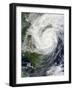 Typhoon Haiyan in the South China Sea Approaching Vietnam-null-Framed Photographic Print