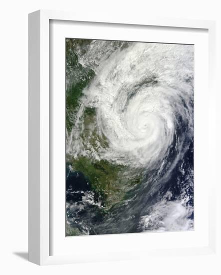 Typhoon Haiyan in the South China Sea Approaching Vietnam-null-Framed Photographic Print