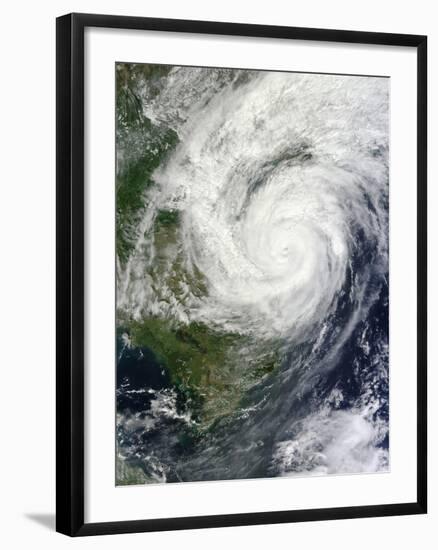 Typhoon Haiyan in the South China Sea Approaching Vietnam-null-Framed Photographic Print