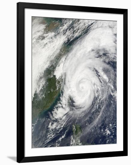 Typhoon Haiyan Northeast of Taiwan-null-Framed Photographic Print