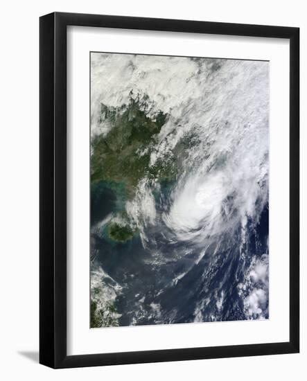 Typhoon Krosa in the South China Sea-null-Framed Premium Photographic Print