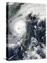 Typhoon Krosa over the Phillippines-null-Stretched Canvas