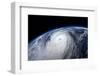 Typhoon, Satellite View. Elements of this Image Furnished by NASA-Mike_Kiev-Framed Photographic Print