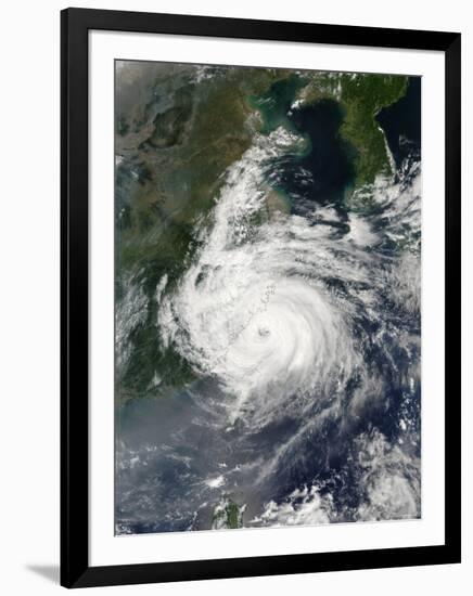 Typhoon Sinlaku-Stocktrek Images-Framed Photographic Print