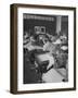 Typical 10 Year Old Girls Known as " Pigtailers" Sitting in Classroom-Frank Scherschel-Framed Photographic Print