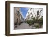 Typical alley and houses of the old town, Polignano a Mare, Province of Bari, Apulia, Italy, Europe-Roberto Moiola-Framed Photographic Print