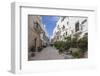 Typical alley and houses of the old town, Polignano a Mare, Province of Bari, Apulia, Italy, Europe-Roberto Moiola-Framed Photographic Print