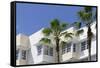 Typical Art Deco Architecture, 8 St, Miami South Beach, Art Deco District, Florida, Usa-Axel Schmies-Framed Stretched Canvas