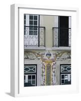 Typical Azulejos (Painted Tiles), Lisbon, Portugal-Yadid Levy-Framed Photographic Print