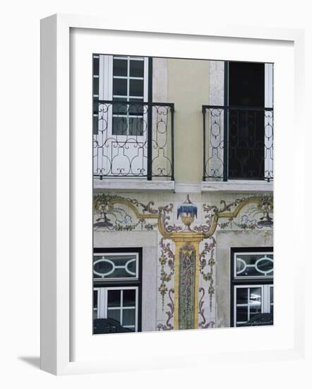 Typical Azulejos (Painted Tiles), Lisbon, Portugal-Yadid Levy-Framed Photographic Print