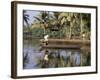 Typical Backwater Scene, Where Canals and Rivers are Used as Roadways, Kerala State, India-R H Productions-Framed Photographic Print