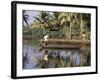 Typical Backwater Scene, Where Canals and Rivers are Used as Roadways, Kerala State, India-R H Productions-Framed Photographic Print