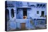 Typical Blue Architecture, Jodhpur, Western Rajasthan, India, Asia-Doug Pearson-Stretched Canvas