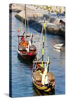 Typical Boats (Rabelos), Porto, Portugal-phbcz-Stretched Canvas