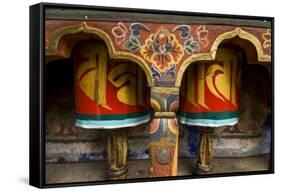 Typical Buddhist Praying Role, Kyichu Lhakhang, Bhutan-Michael Runkel-Framed Stretched Canvas