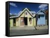 Typical Caribbean Houses, St. Lucia, Windward Islands, West Indies, Caribbean, Central America-Gavin Hellier-Framed Stretched Canvas