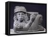 Typical Chac-Mool Sculpture in Basalt, Artifact Originating from Mexico-null-Framed Stretched Canvas