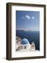 Typical Church Clinging to Hillside Above the Aegean Sea, Oia (Ia), Santorini (Thira) (Thera)-Ruth Tomlinson-Framed Photographic Print