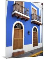 Typical Colonial Architecture, San Juan, Puerto Rico, USA, Caribbean-Miva Stock-Mounted Photographic Print