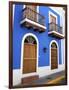 Typical Colonial Architecture, San Juan, Puerto Rico, USA, Caribbean-Miva Stock-Framed Photographic Print