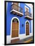 Typical Colonial Architecture, San Juan, Puerto Rico, USA, Caribbean-Miva Stock-Framed Photographic Print