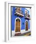 Typical Colonial Architecture, San Juan, Puerto Rico, USA, Caribbean-Miva Stock-Framed Photographic Print