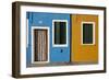 Typical Colorful Houses. Burano. Venezia Province. Veneto. Italy-Oscar Dominguez-Framed Photographic Print