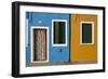 Typical Colorful Houses. Burano. Venezia Province. Veneto. Italy-Oscar Dominguez-Framed Photographic Print