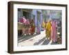 Typical Coloured Rajasthani Saris, Pushkar, Rajasthan, India-Tony Waltham-Framed Photographic Print