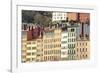 Typical Colourful Building Facades Facing onto the River Saone in Lyon, Rhone-Alpes, France, Europe-Julian Elliott-Framed Photographic Print