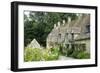 Typical Cotswold Houses in the Village of Bibury, the Cotswolds, Gloucestershire-Alex Robinson-Framed Photographic Print