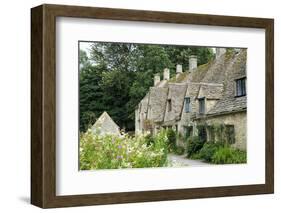 Typical Cotswold Houses in the Village of Bibury, the Cotswolds, Gloucestershire-Alex Robinson-Framed Photographic Print