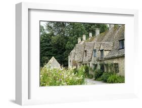 Typical Cotswold Houses in the Village of Bibury, the Cotswolds, Gloucestershire-Alex Robinson-Framed Photographic Print