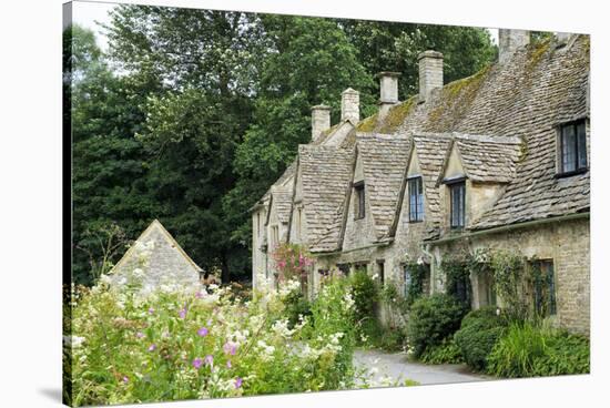 Typical Cotswold Houses in the Village of Bibury, the Cotswolds, Gloucestershire-Alex Robinson-Stretched Canvas