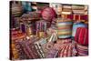 Typical Cushions in Street Shop, Marrakech, Morocco, North Africa, Africa-Guy Thouvenin-Stretched Canvas