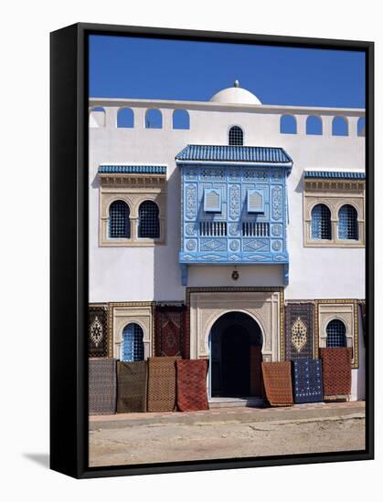 Typical Decorative Window in a Carpet Shop in the Medina, Tunisia, North Africa, Africa-Papadopoulos Sakis-Framed Stretched Canvas