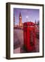 Typical English Red Telephone Box Near Big Ben, Westminster, London, England, UK-Roberto Moiola-Framed Premium Photographic Print