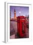 Typical English Red Telephone Box Near Big Ben, Westminster, London, England, UK-Roberto Moiola-Framed Premium Photographic Print