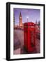 Typical English Red Telephone Box Near Big Ben, Westminster, London, England, UK-Roberto Moiola-Framed Photographic Print