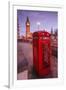 Typical English Red Telephone Box Near Big Ben, Westminster, London, England, UK-Roberto Moiola-Framed Photographic Print