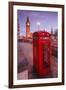 Typical English Red Telephone Box Near Big Ben, Westminster, London, England, UK-Roberto Moiola-Framed Photographic Print