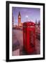 Typical English Red Telephone Box Near Big Ben, Westminster, London, England, UK-Roberto Moiola-Framed Photographic Print