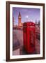 Typical English Red Telephone Box Near Big Ben, Westminster, London, England, UK-Roberto Moiola-Framed Photographic Print