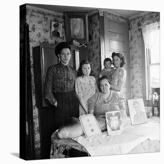 Typical Family of a Small Coal Mining Town-Alfred Eisenstaedt-Stretched Canvas