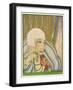 Typical Flapper with Platinum Blonde Bobbed Hair Green Eye-Shadow Rouge and Pencil Thin Eyebrows-Barjanbey-Framed Art Print