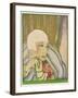 Typical Flapper with Platinum Blonde Bobbed Hair Green Eye-Shadow Rouge and Pencil Thin Eyebrows-Barjanbey-Framed Art Print